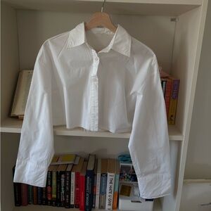 Cropped Dress Shirt